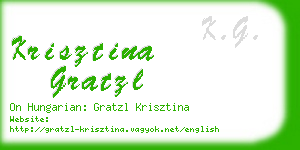 krisztina gratzl business card